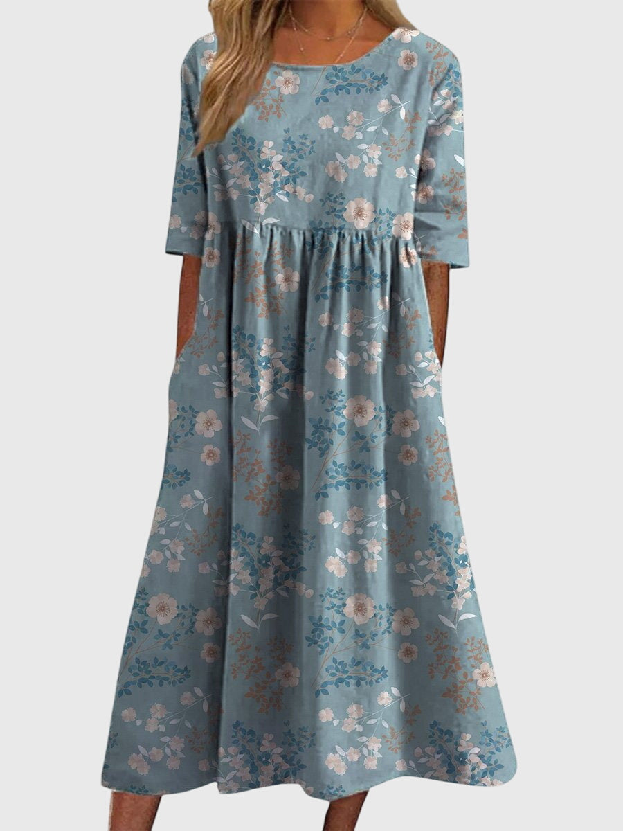Damen Kleid Fließend Schmeichelhaft Freizeit Elegant