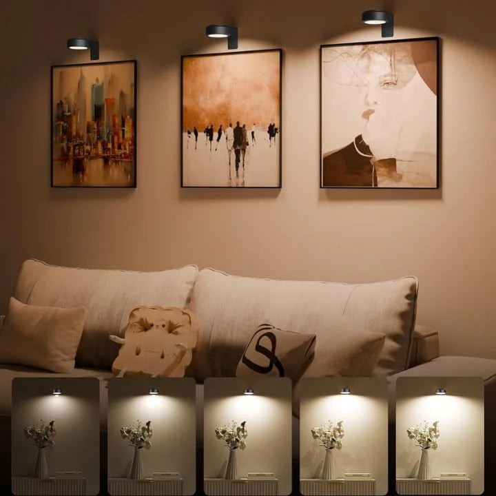 Magnetische Bilderleuchte Modern Wohnzimmer Kabellos mit 13 Farbmodi