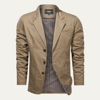 Herren Slim Fit Blazer Freizeit Business Casual