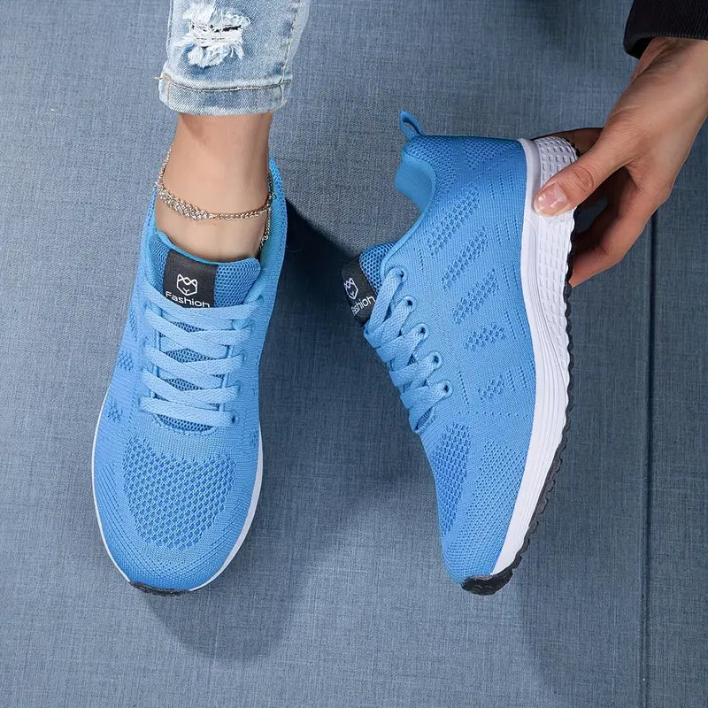 Leichte Strick-Sneaker Damen Regular Fit Freizeit Sommer