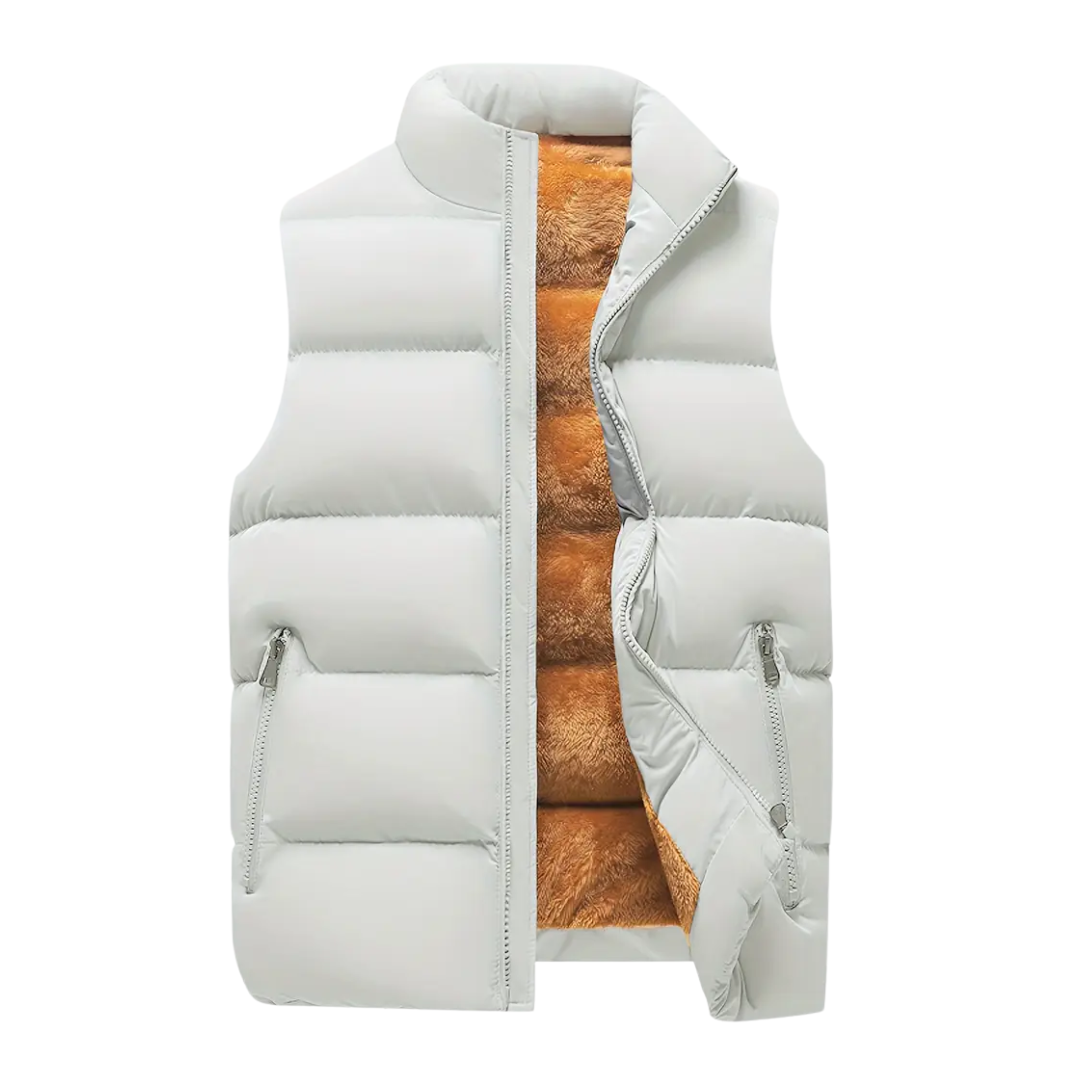 Thermo Bodywarmer Herren Regular Fit Herbst Winter Stehkragen