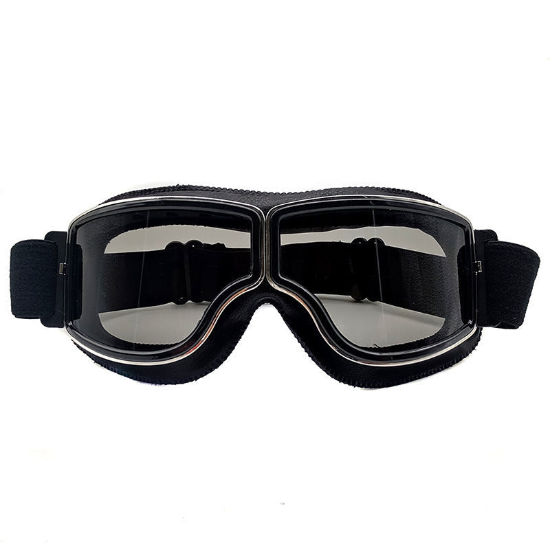 Leonard | Retro Motorradbrille Herren Polarisiert UV-Schutz Freizeit Vintage Pilotenbrille