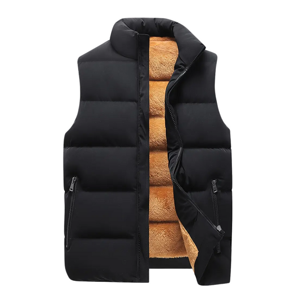 Thermo Bodywarmer Herren Regular Fit Herbst Winter Stehkragen