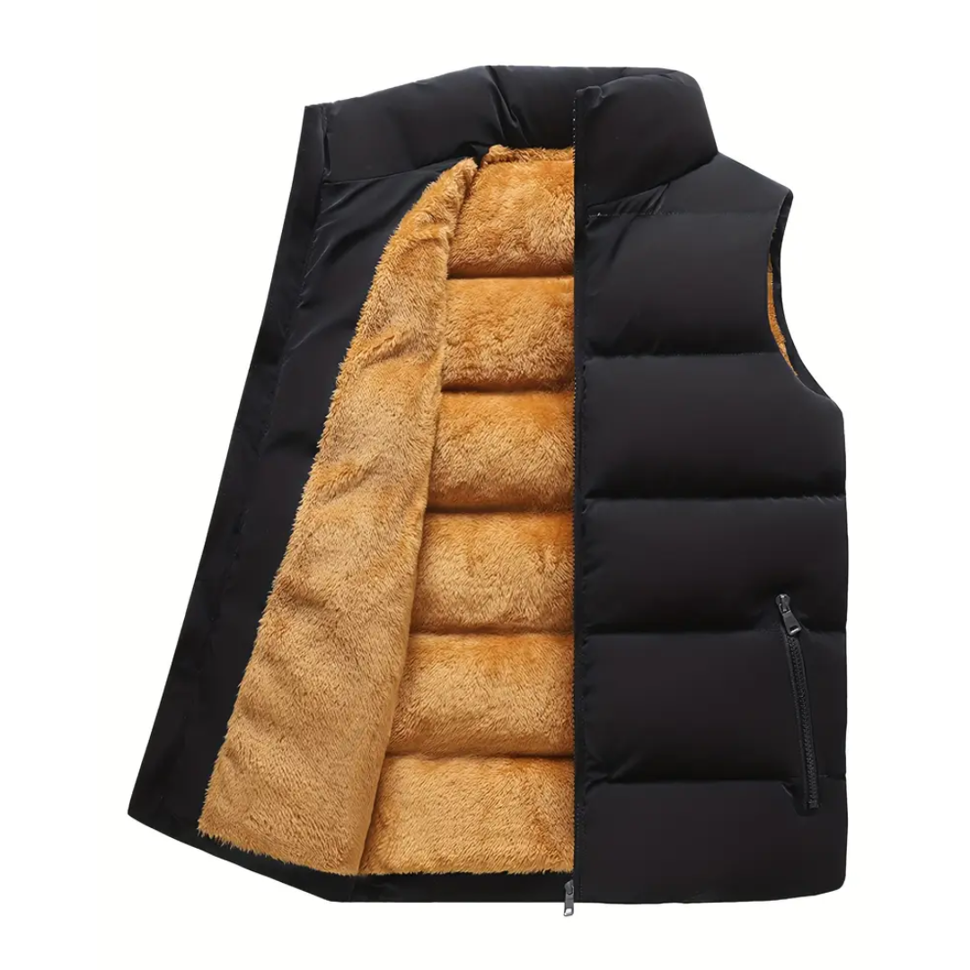 Thermo Bodywarmer Herren Regular Fit Herbst Winter Stehkragen