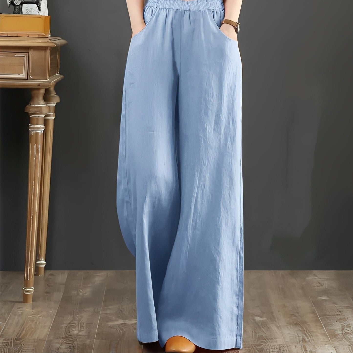 Damen Stoffhose Relaxed Fit Freizeit Sommer