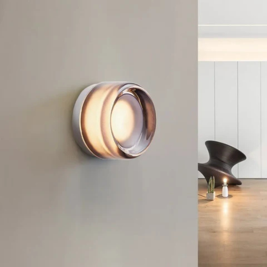 Wandleuchte rund modern LED Wohnzimmer minimalistisch