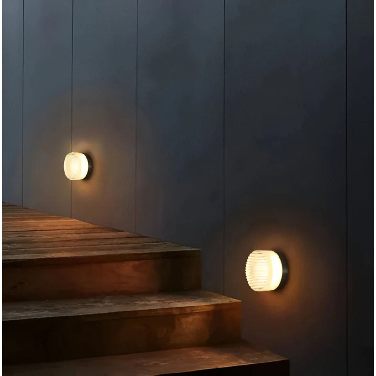 Wandleuchte Minimalistisch Bernstein Glas Innen- und Außenbereich
