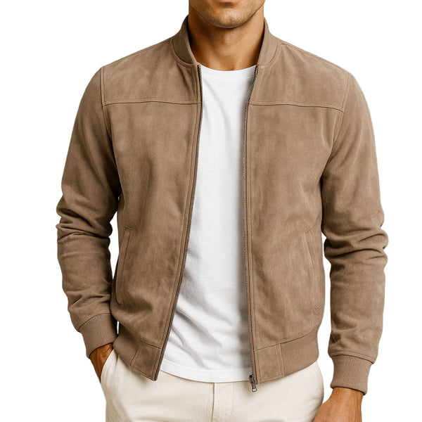 Veste minimaliste moderne pour homme avec fermeture éclair I Veste de mi-saison