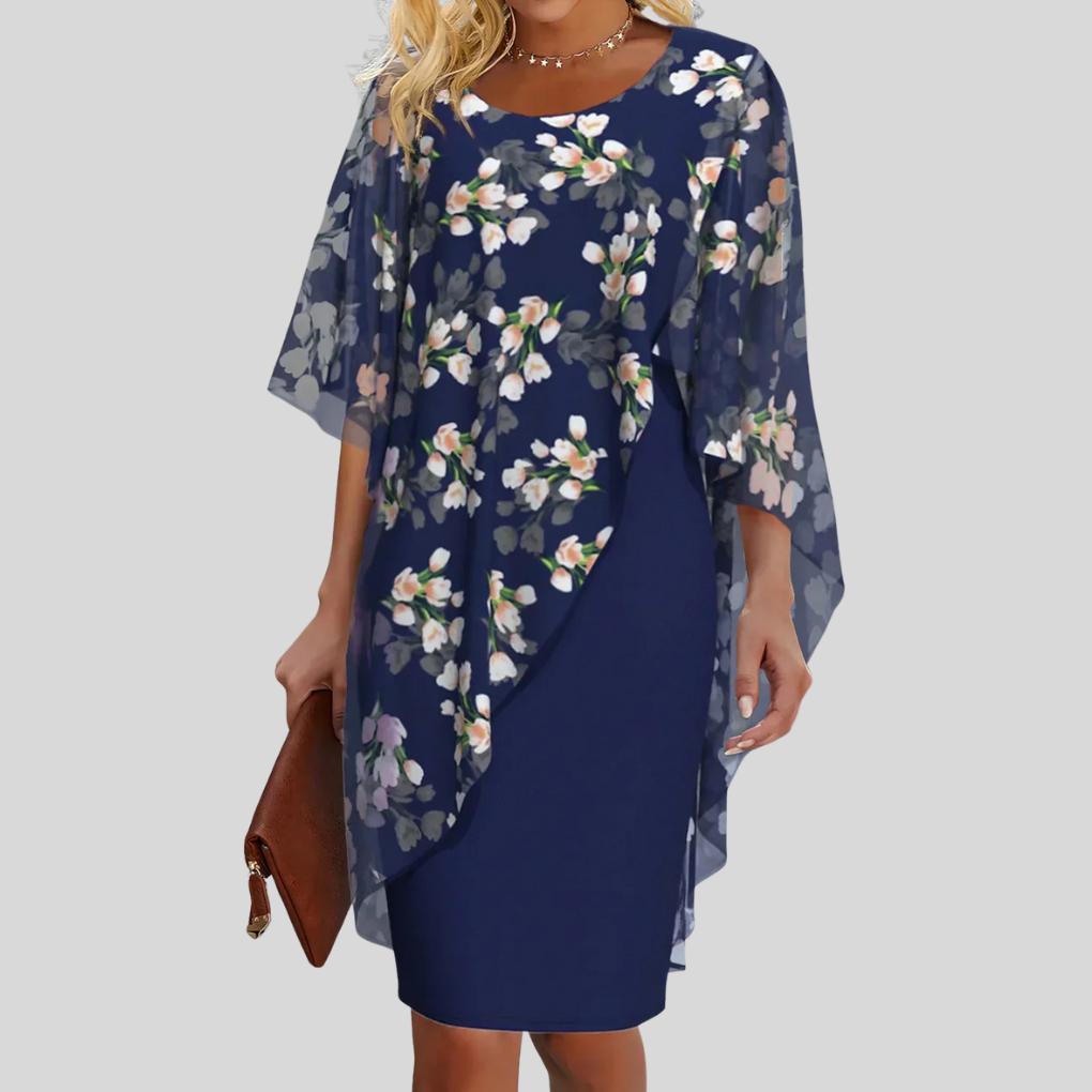Damen Sommerkleid I Midi Tailliert Elegant Business Freizeit