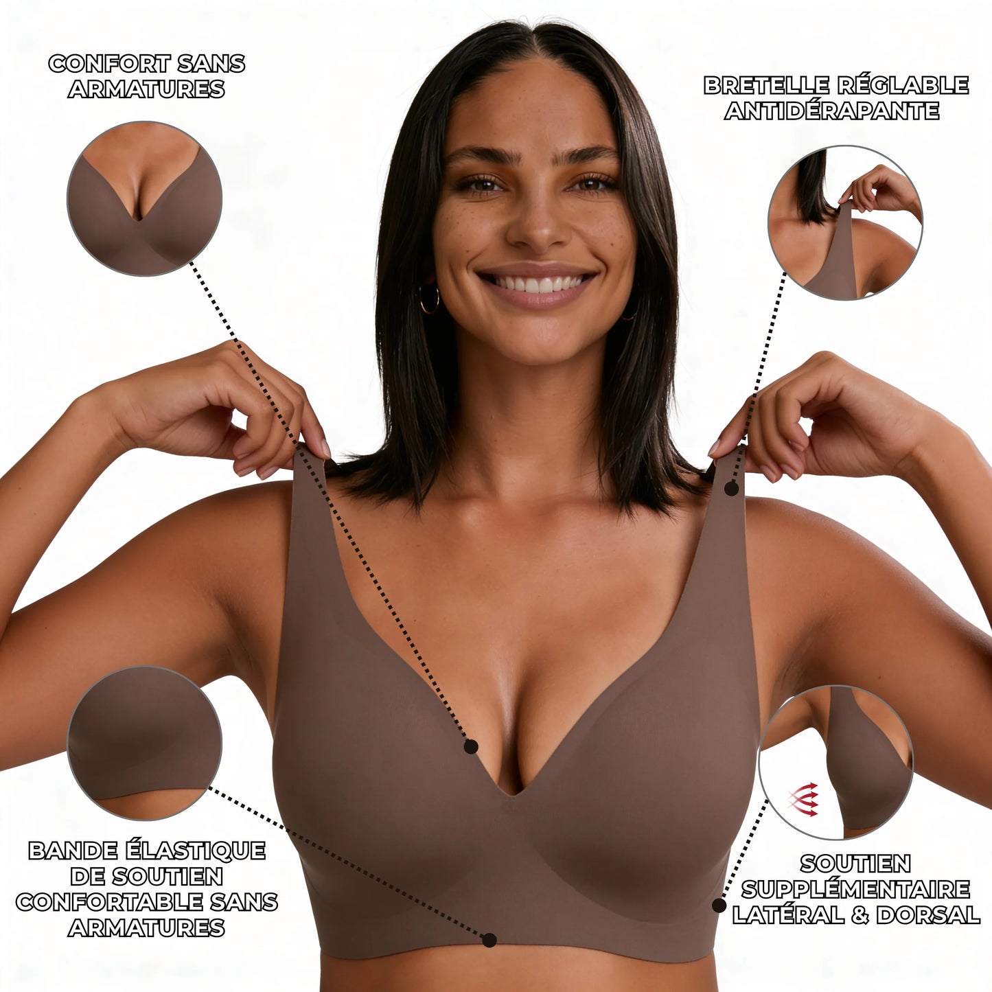 Damen BH Komfort Fit Alltag Ultra-bequem wie zweite Haut