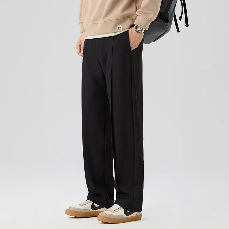 Damen Drapierte Hose Relaxed Fit Freizeit Elegant