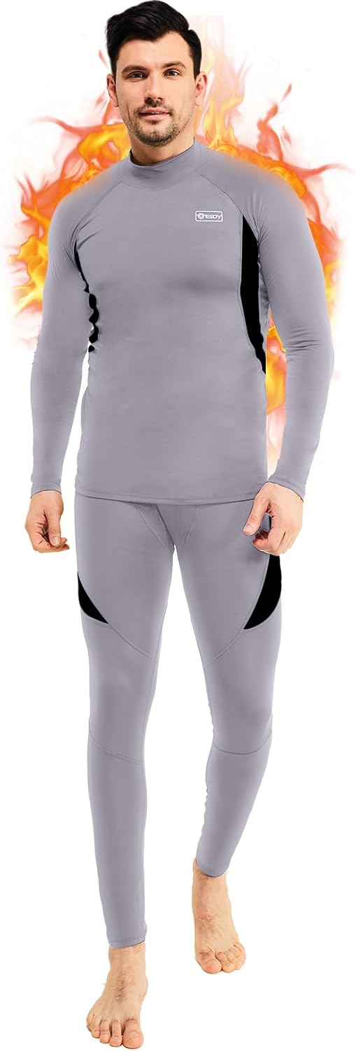 Thermounterwäsche Set Herren Slim Fit Winter Freizeit