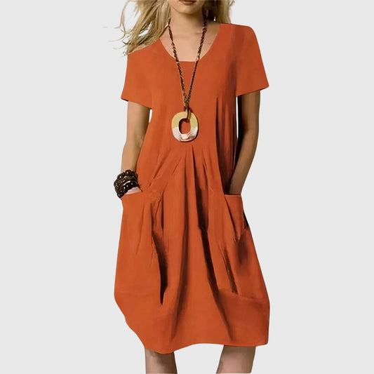 Damen Freizeitkleid Regular Fit Casual mit Taschen