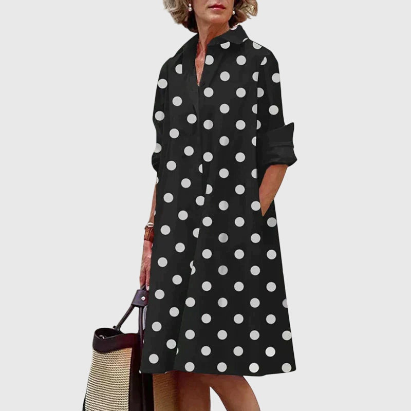 Damen Kleid Relaxed Fit Casual mit praktischen Taschen