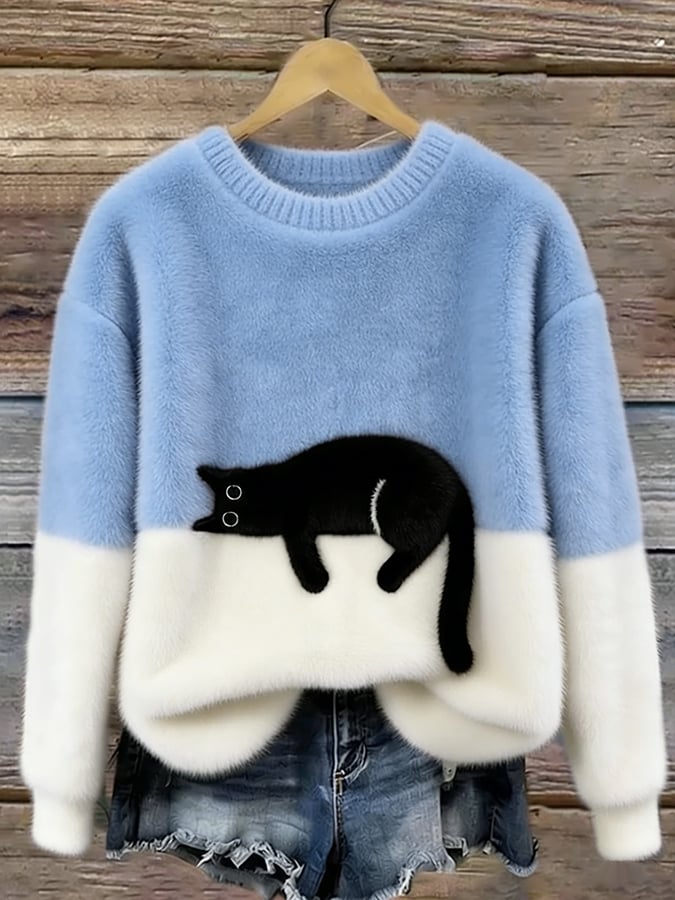 Tina I Damenpullover Relaxed Fit Freizeit mit verspieltem Muster