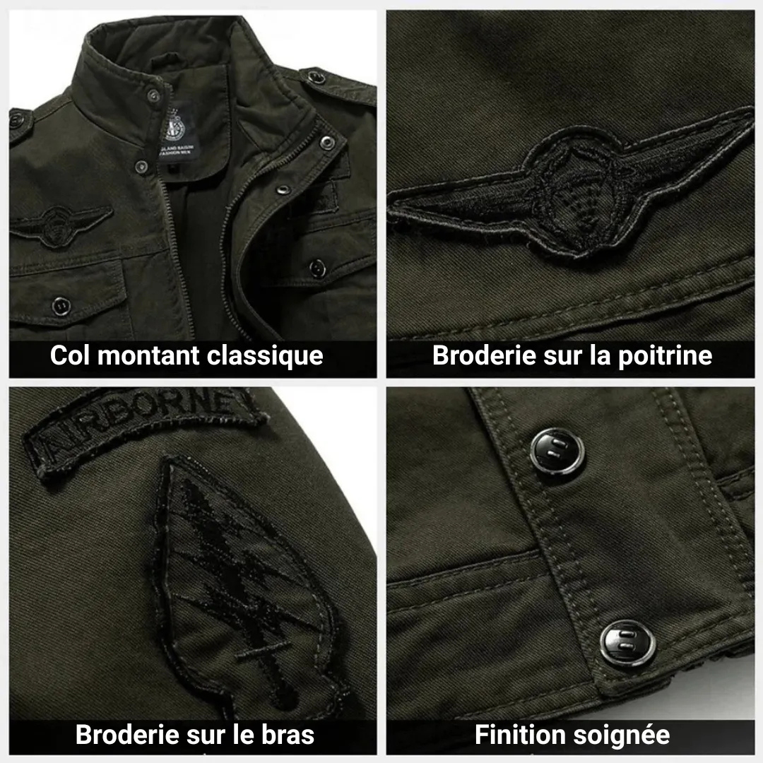 Herren Slim Fit Herbstjacke Modern Casual