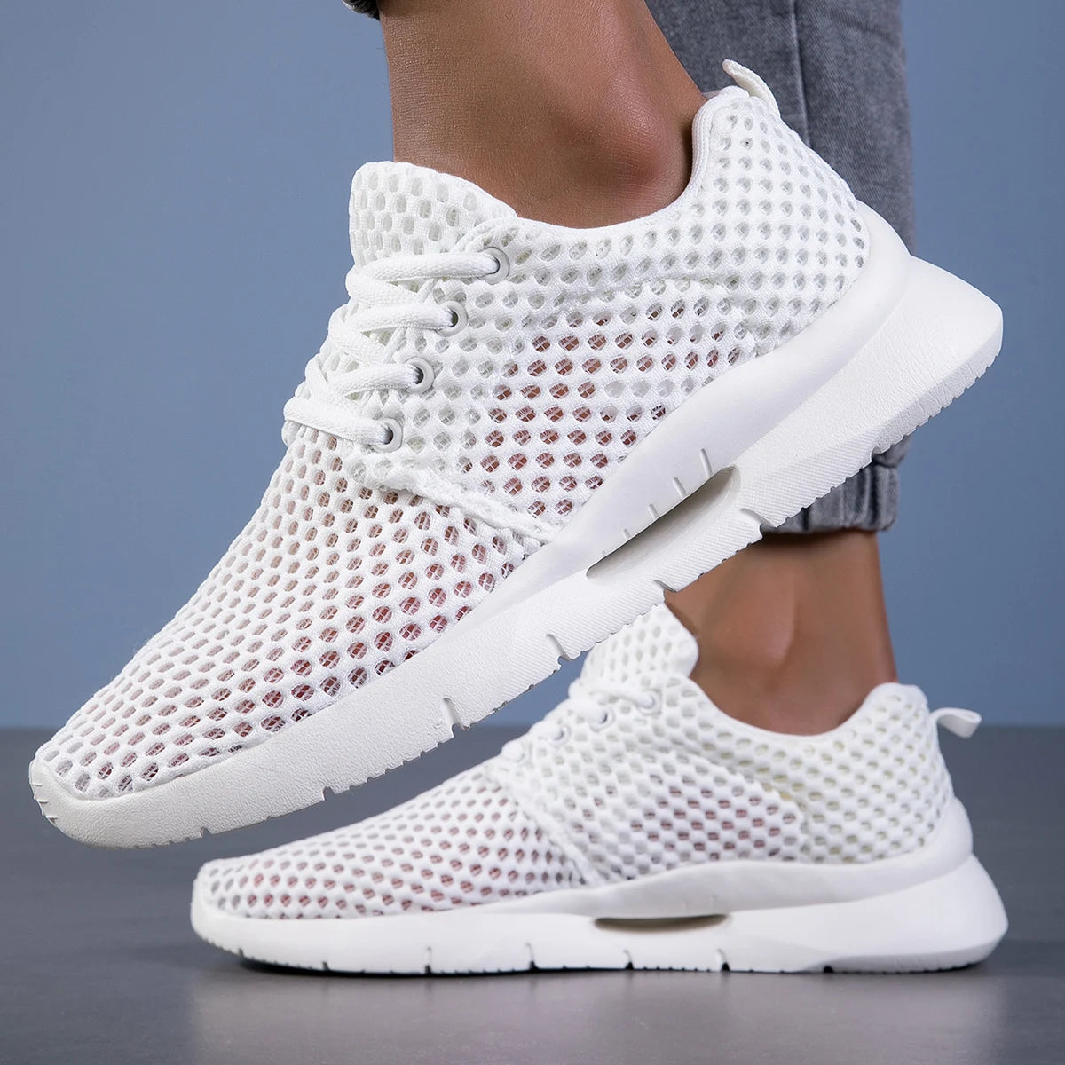 Sneaker Herren Atmungsaktiv Mesh Freizeit Komfort