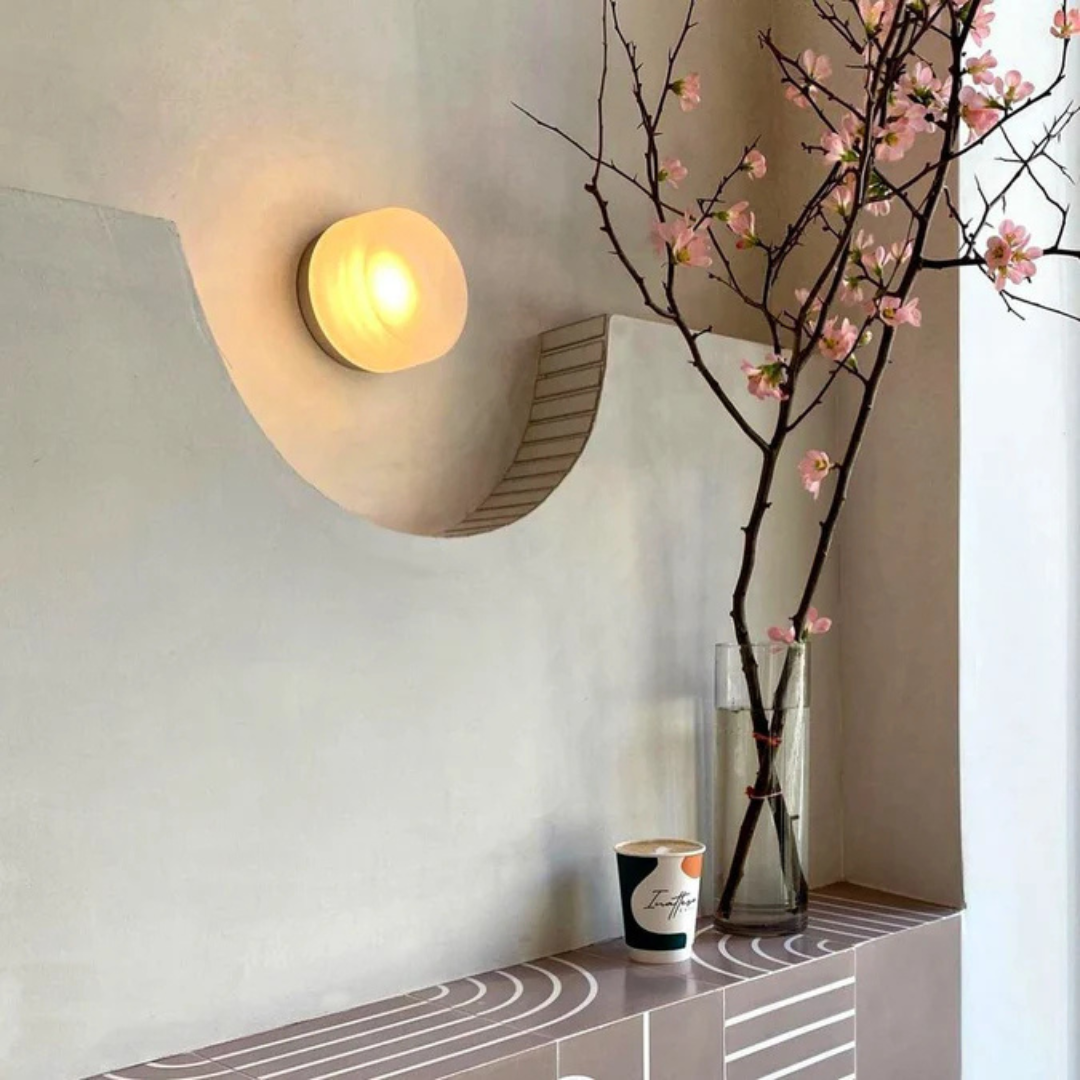 Wandleuchte rund modern LED Wohnzimmer minimalistisch