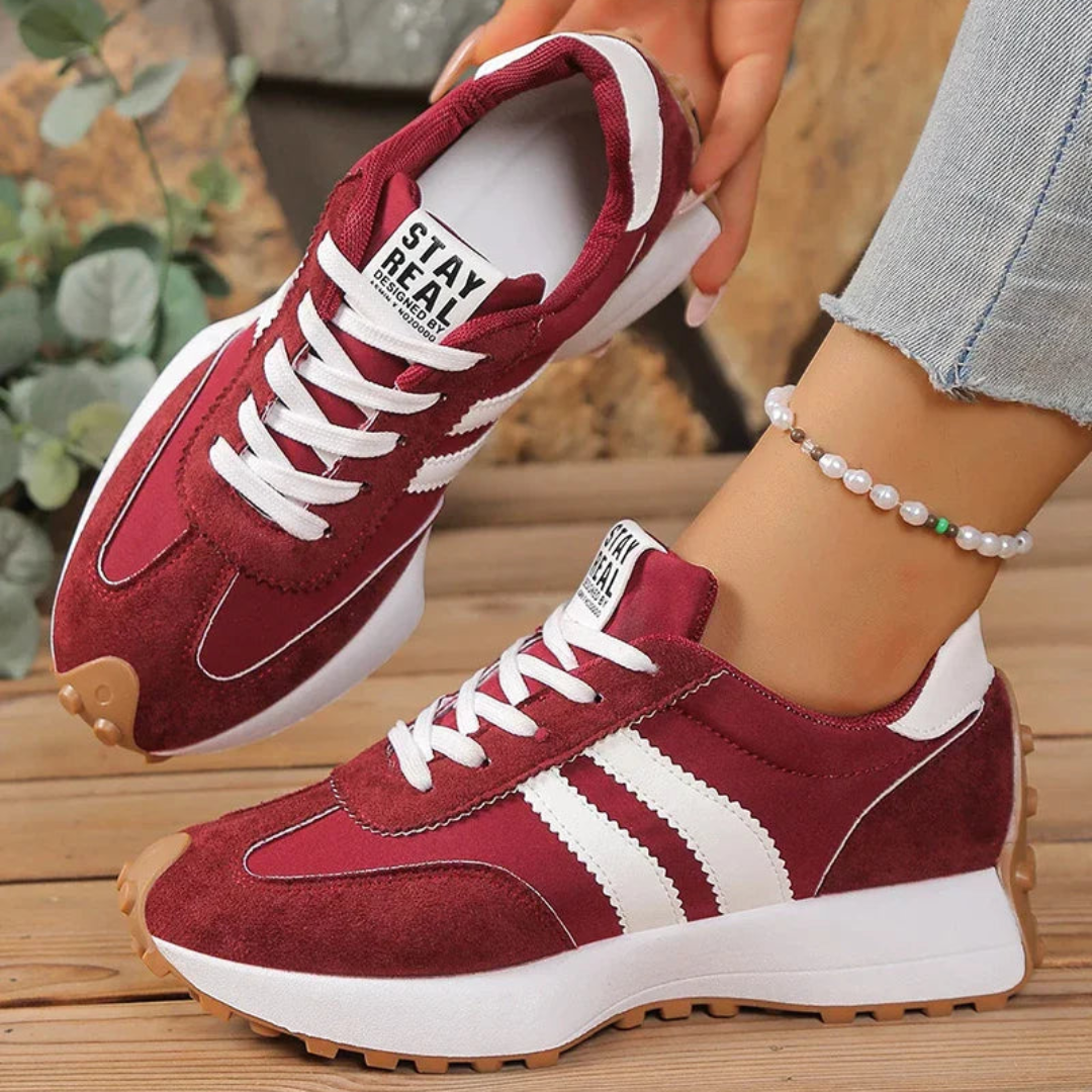 Damen Sneaker Sportlich Komfort Freizeit Leicht