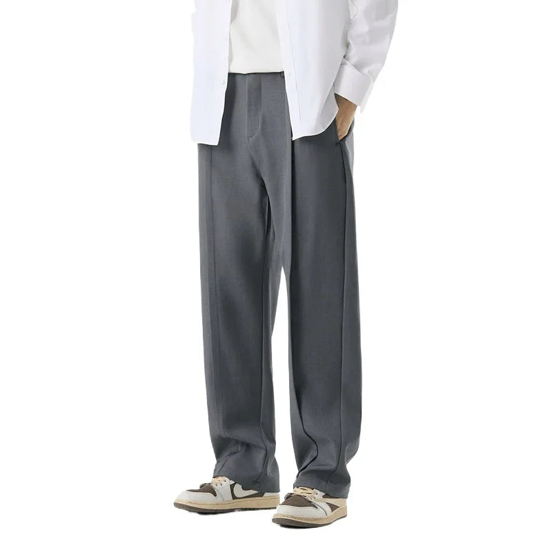 Damen Drapierte Hose Relaxed Fit Freizeit Elegant