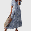 Damen Sommerkleid Boho Vintage Regular Fit Freizeit