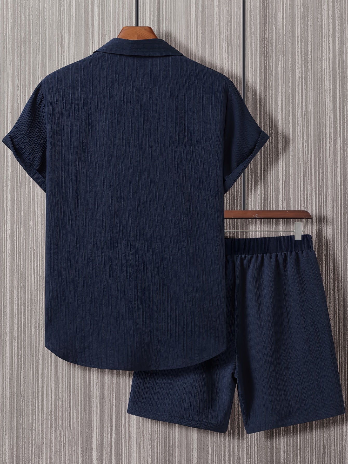 Callan | Herren Freizeit Set Relaxed Fit Kurzarm Hemd & Shorts Sommer