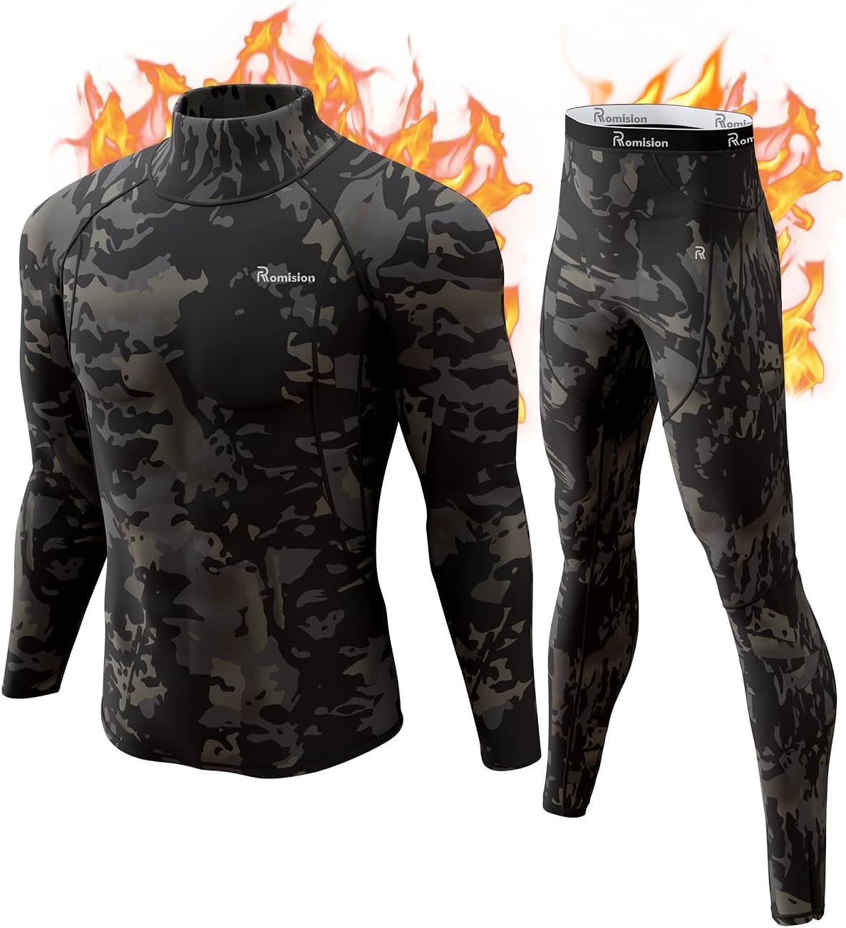Thermounterwäsche Set Herren Slim Fit Winter Freizeit
