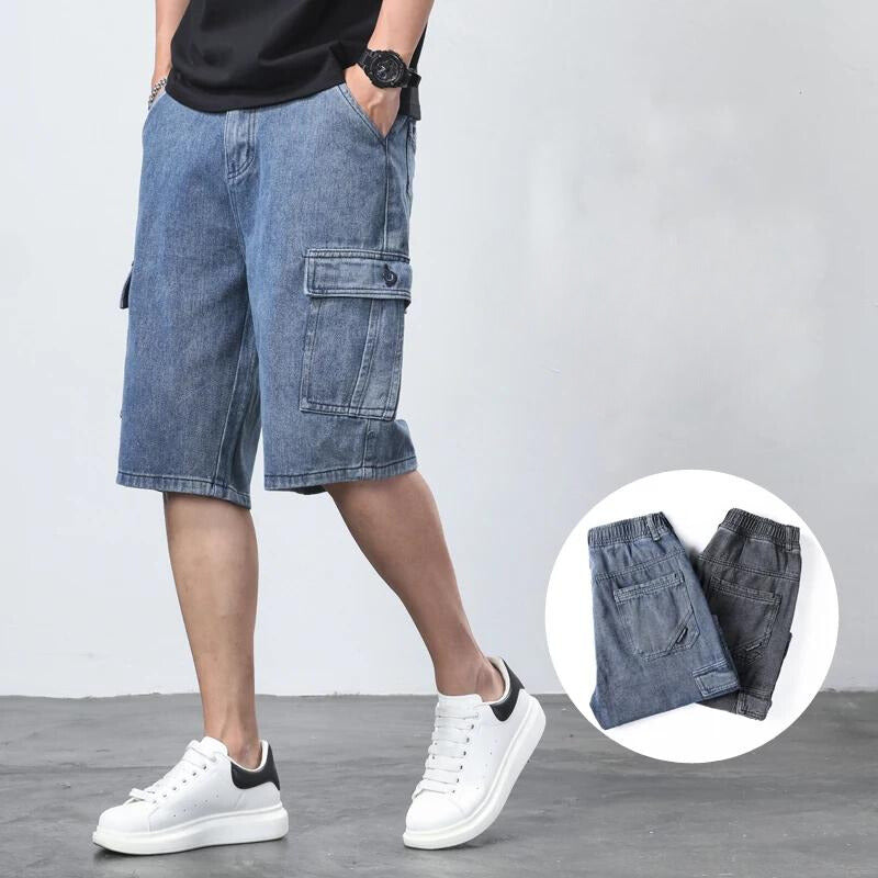 Cargo-Shorts Herren Regular Fit Freizeit vielseitig