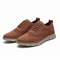 Damen Dress Sneaker Regular Fit Freizeit Brogue-Muster
