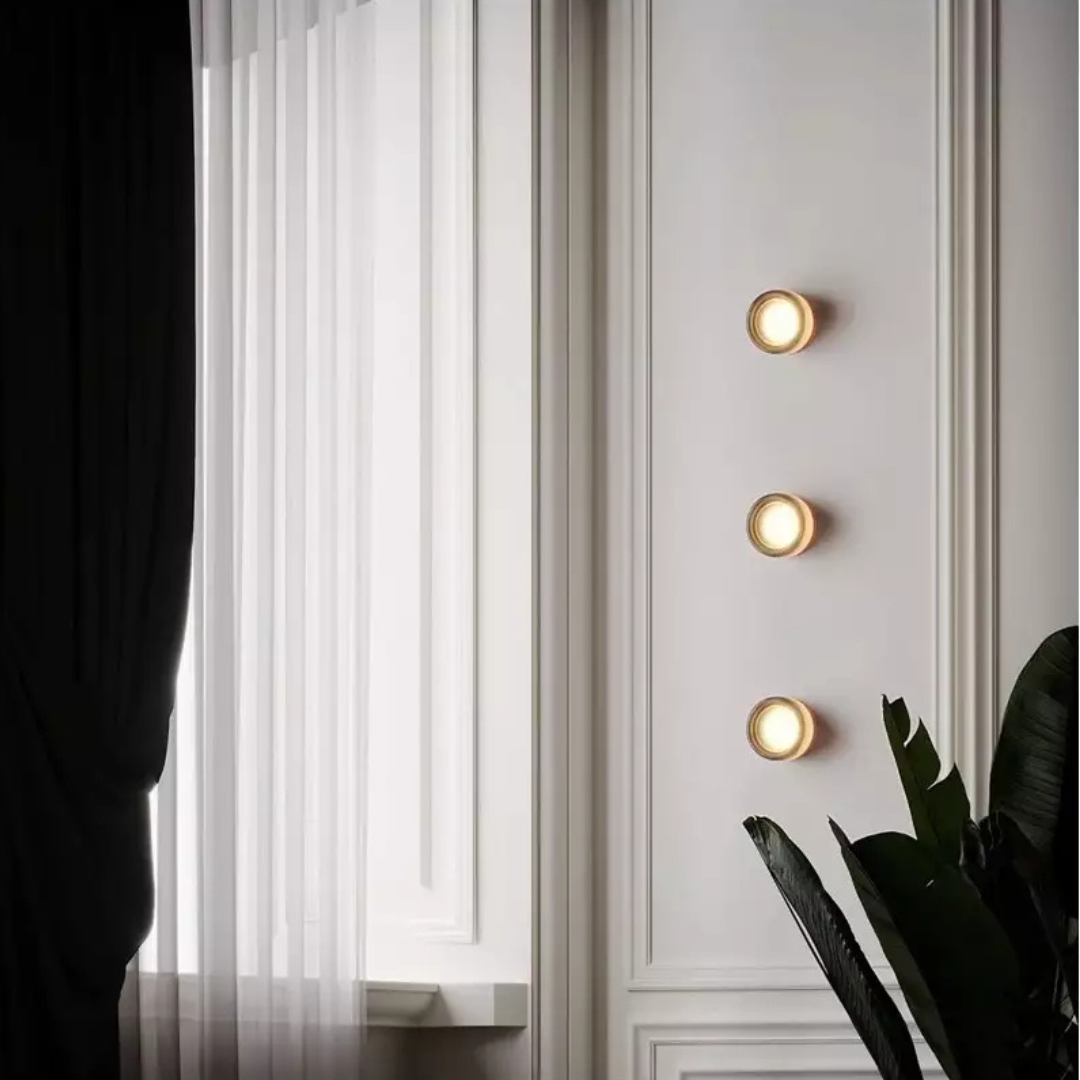 Wandleuchte rund modern LED Wohnzimmer minimalistisch