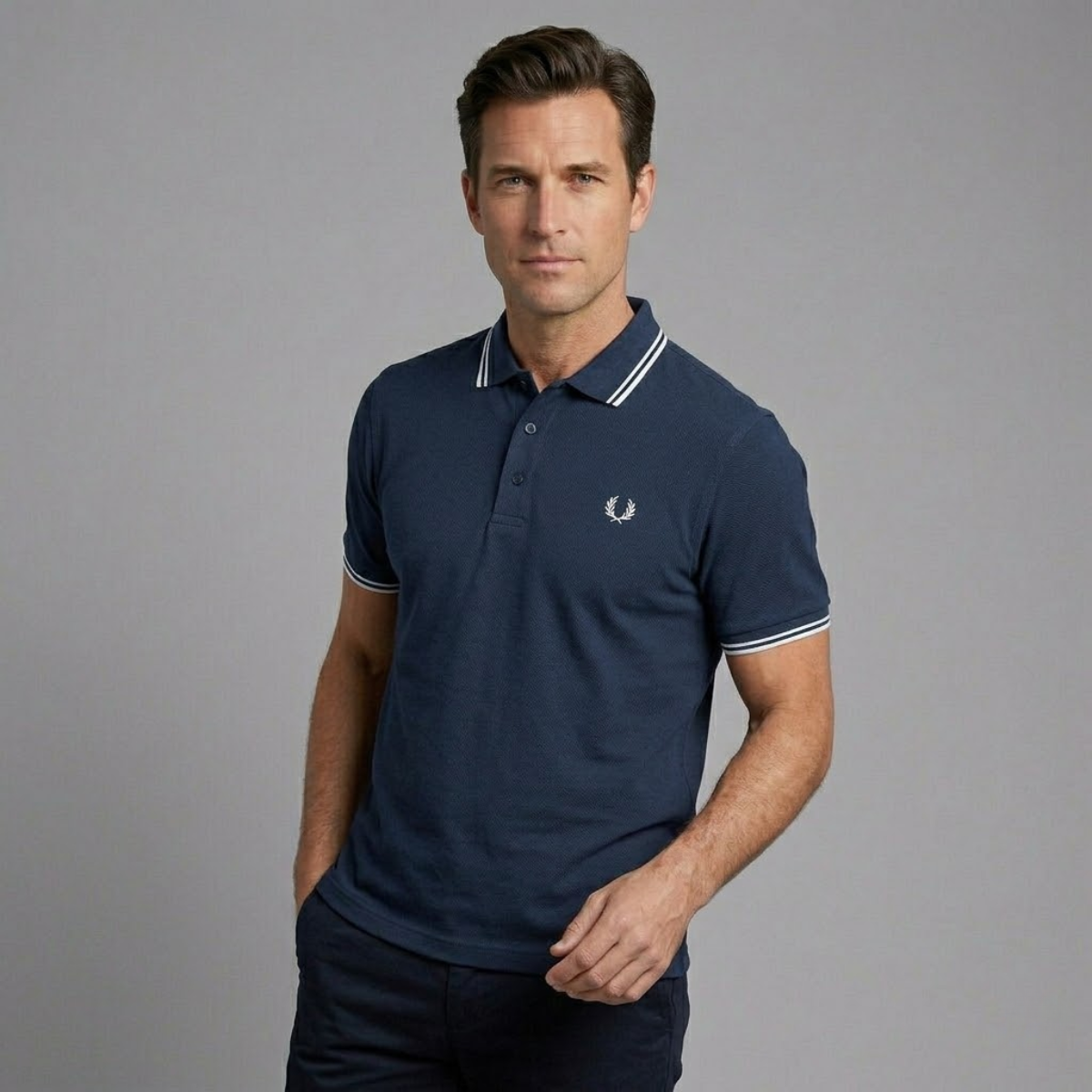 Polohemd Herren Slim Fit Freizeit Modern