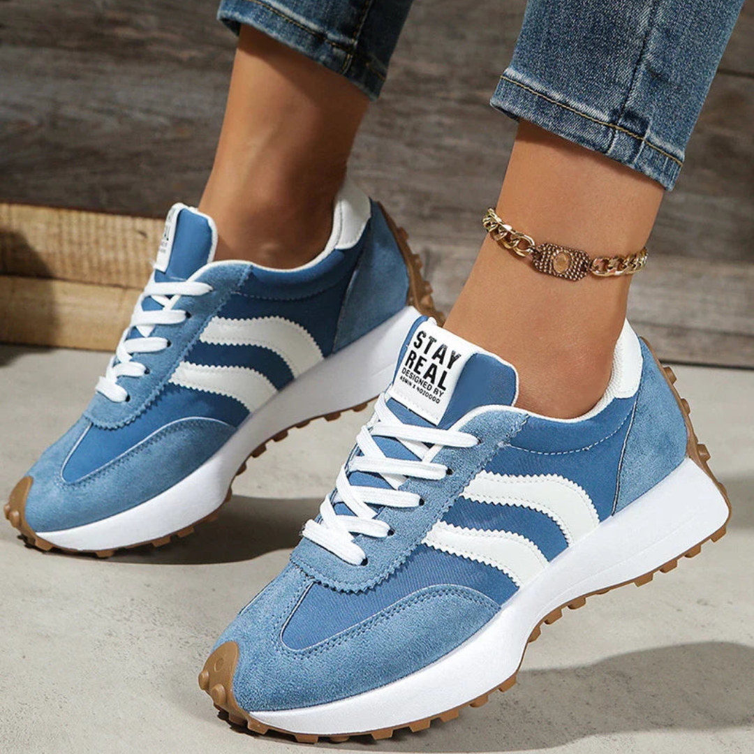 Damen Sneaker Sportlich Komfort Freizeit Leicht