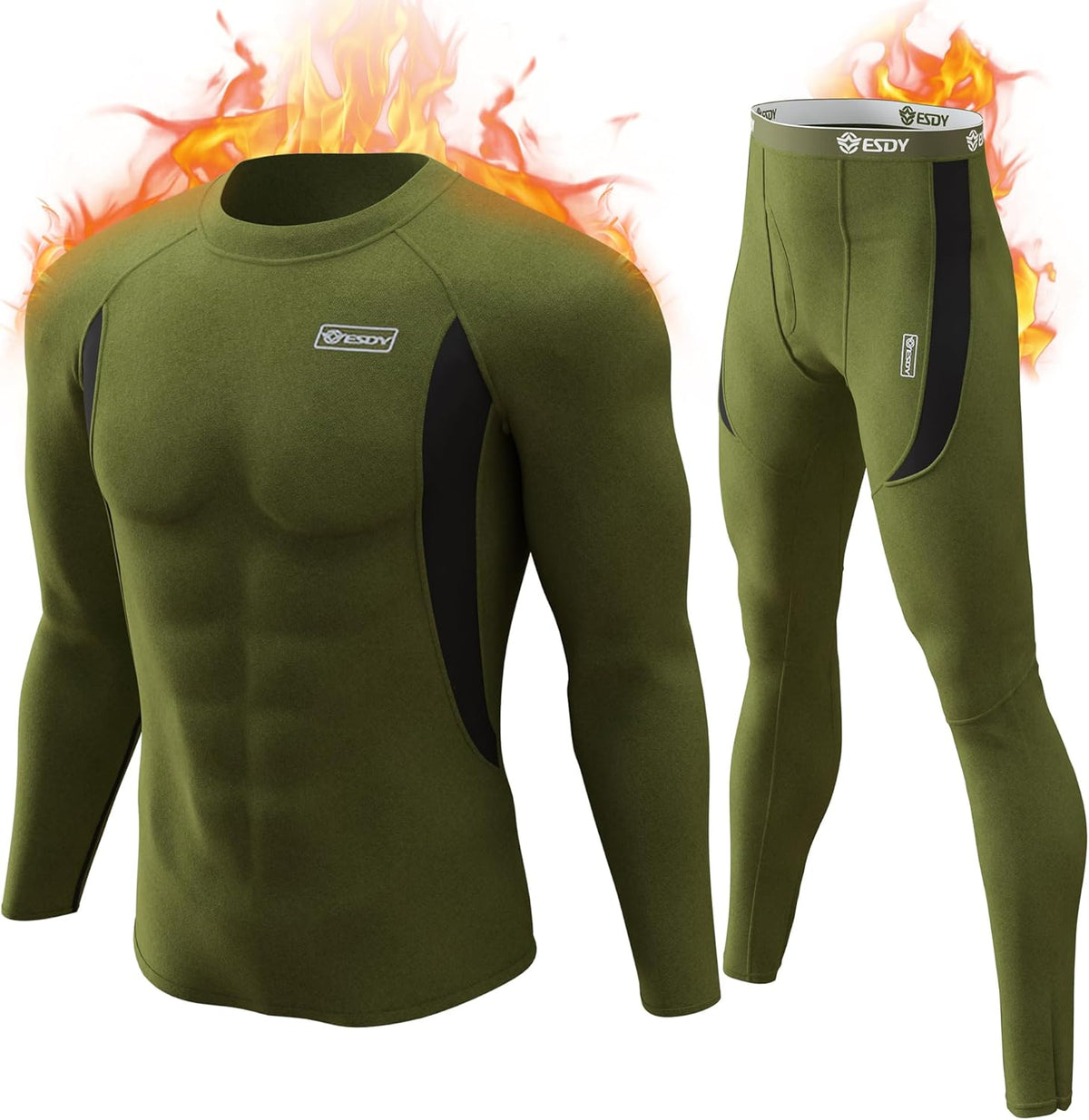 Thermounterwäsche Set Herren Slim Fit Winter Freizeit
