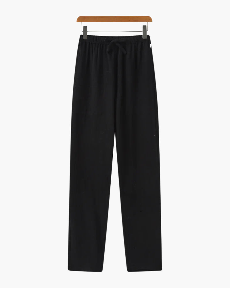 Adrian | Leichte Slim Fit Herren Sommerhose mit Kordelzug