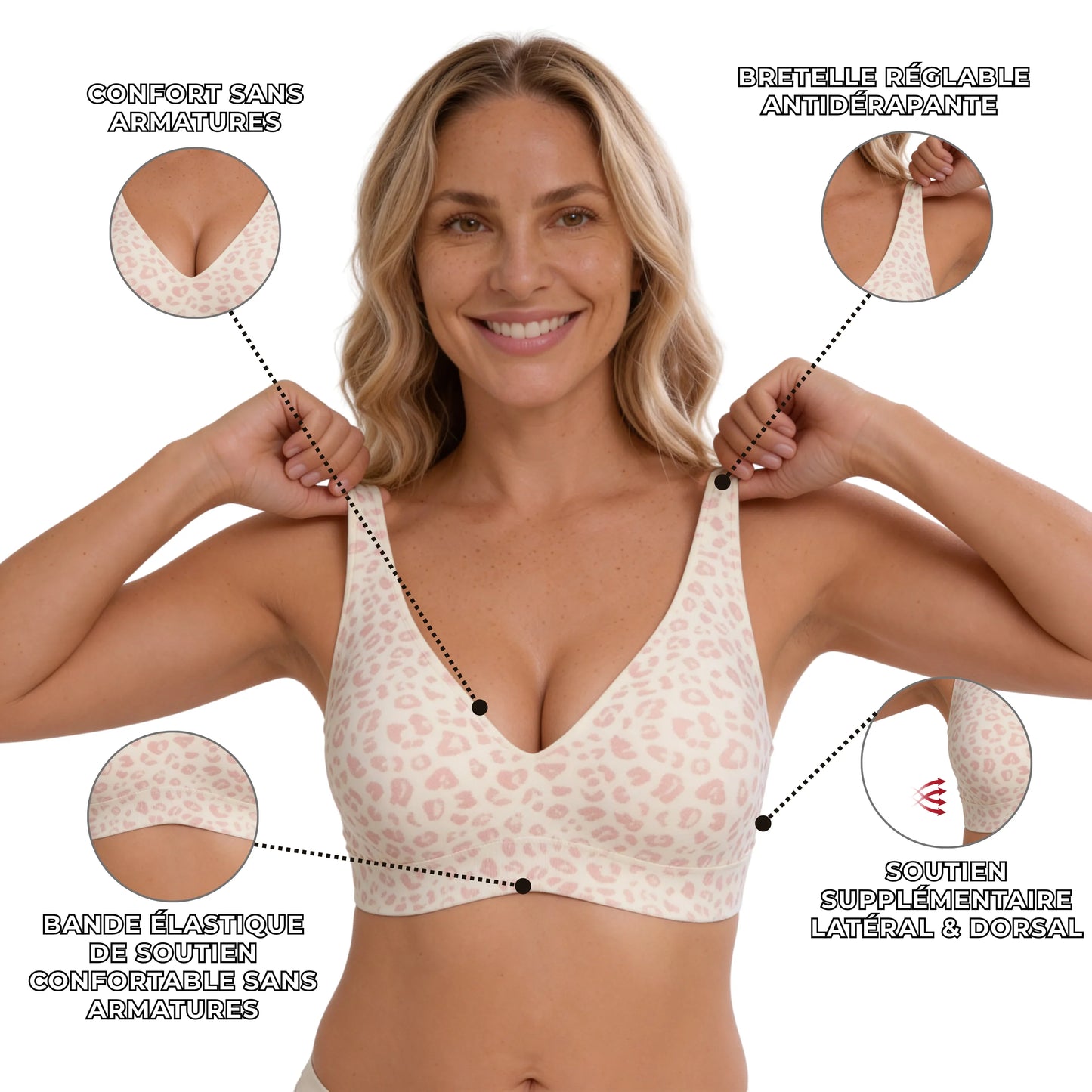 Damen BH Komfort Fit Alltag Ultra-bequem wie zweite Haut