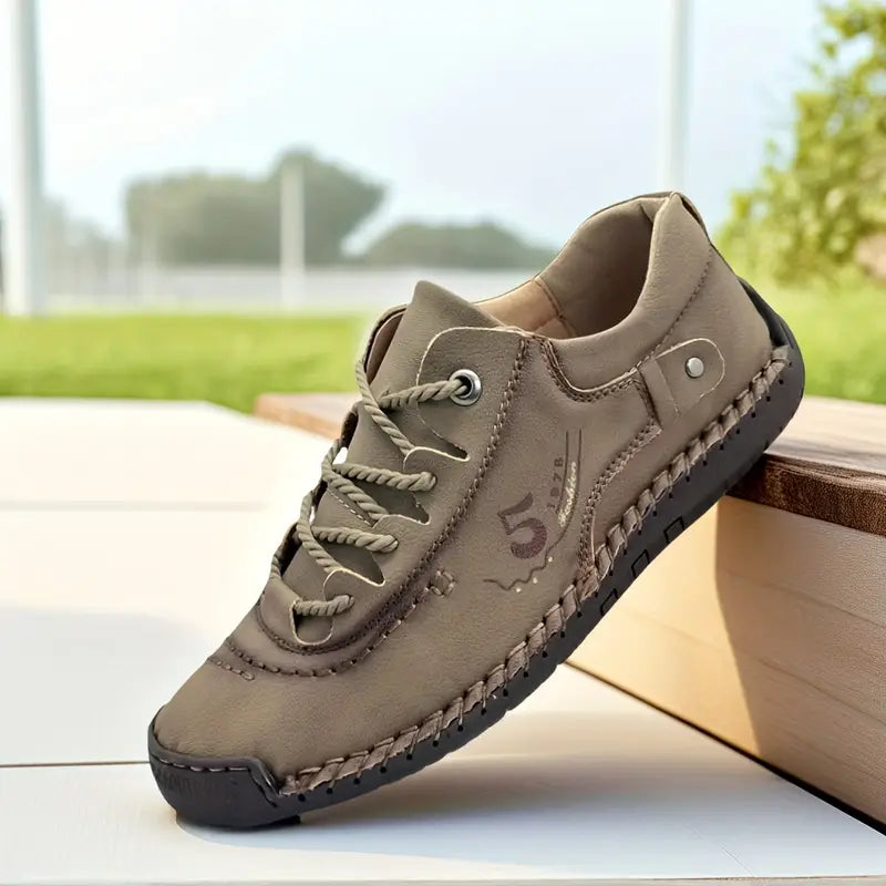 Damen Legere Schuhe Casual mit Handgenähter Sohle