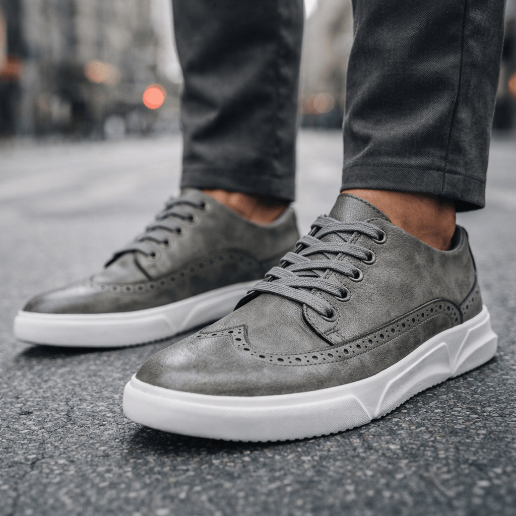 Sneaker Herren Casual Brogue mit gepolsterter Sohle
