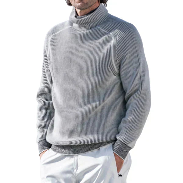 Herren Rollkragenpullover Regular Fit Freizeit Klassisch