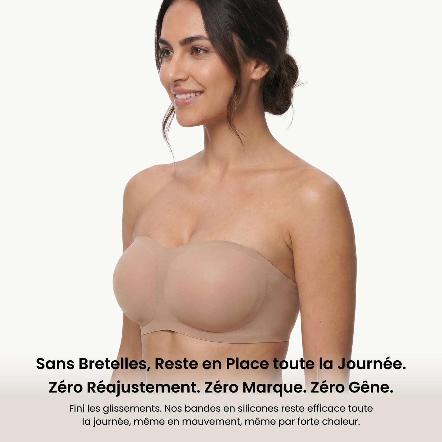 Damen trägerloser Push-up-BH unsichtbar komfortabel