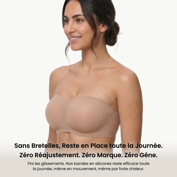 Damen trägerloser Push-up-BH unsichtbar komfortabel