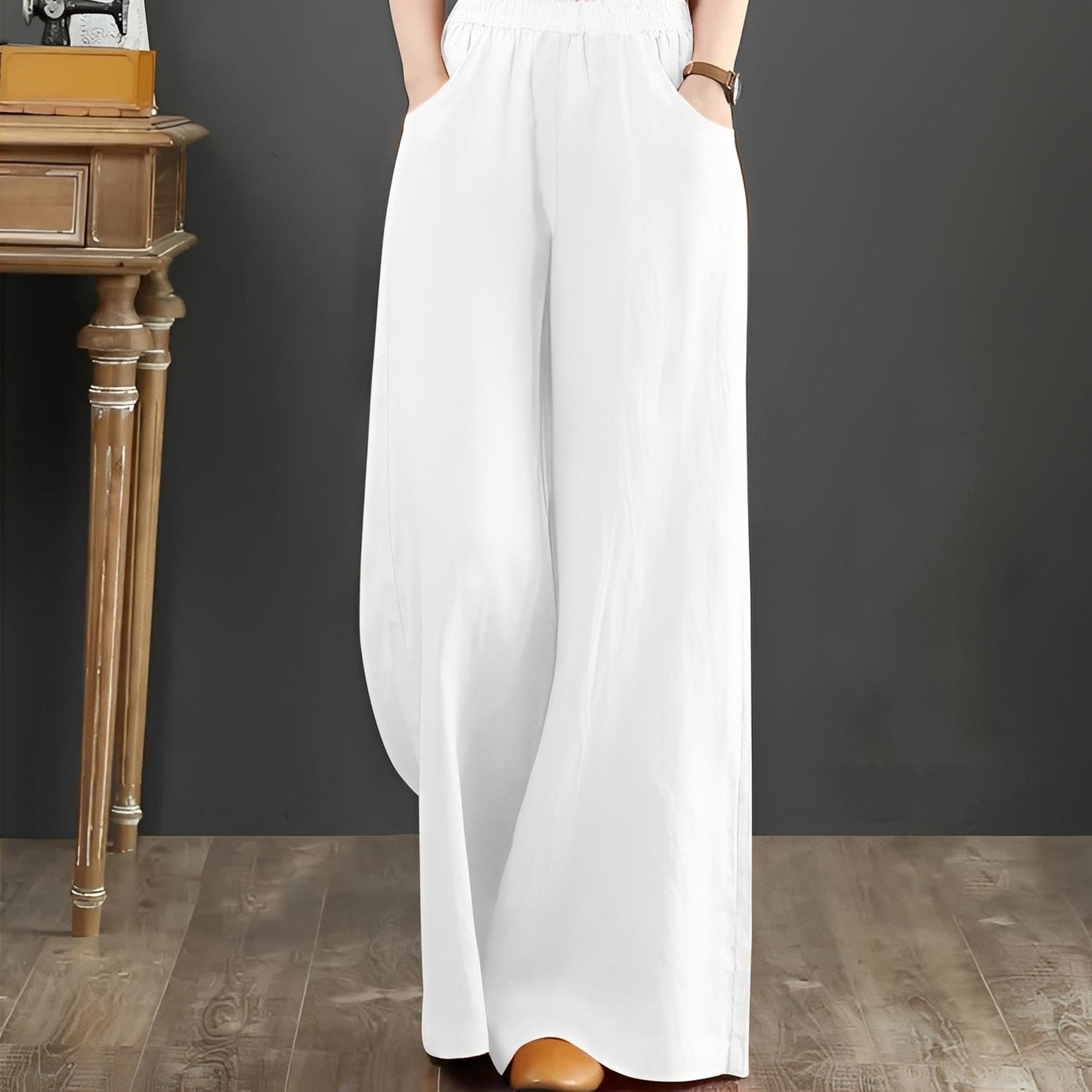 Damen Stoffhose Relaxed Fit Freizeit Sommer