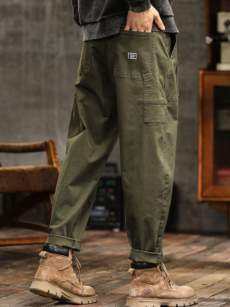 Utility-Hose Damen Relaxed Fit Freizeit mit Taschen