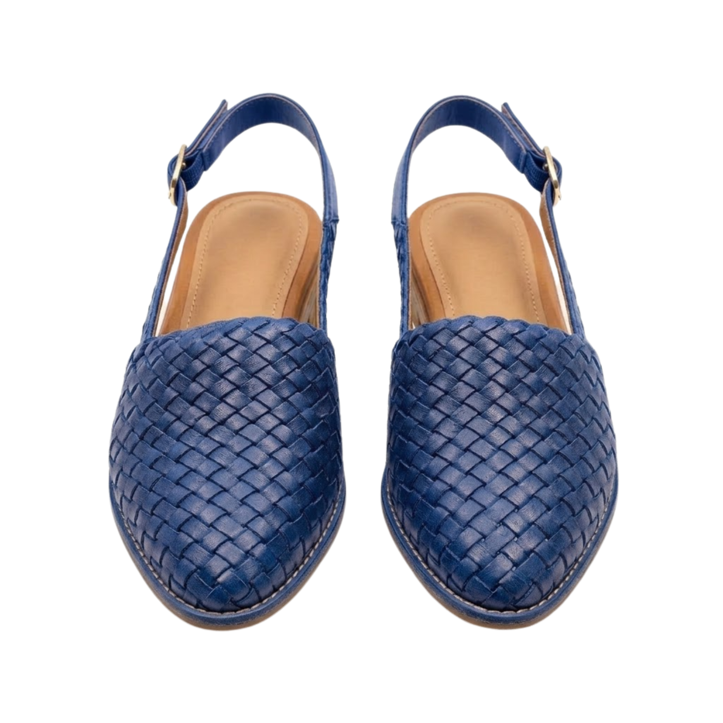 Slingbacks Damen Geflochten Spitz Elastischer Hinterriemen Alltag