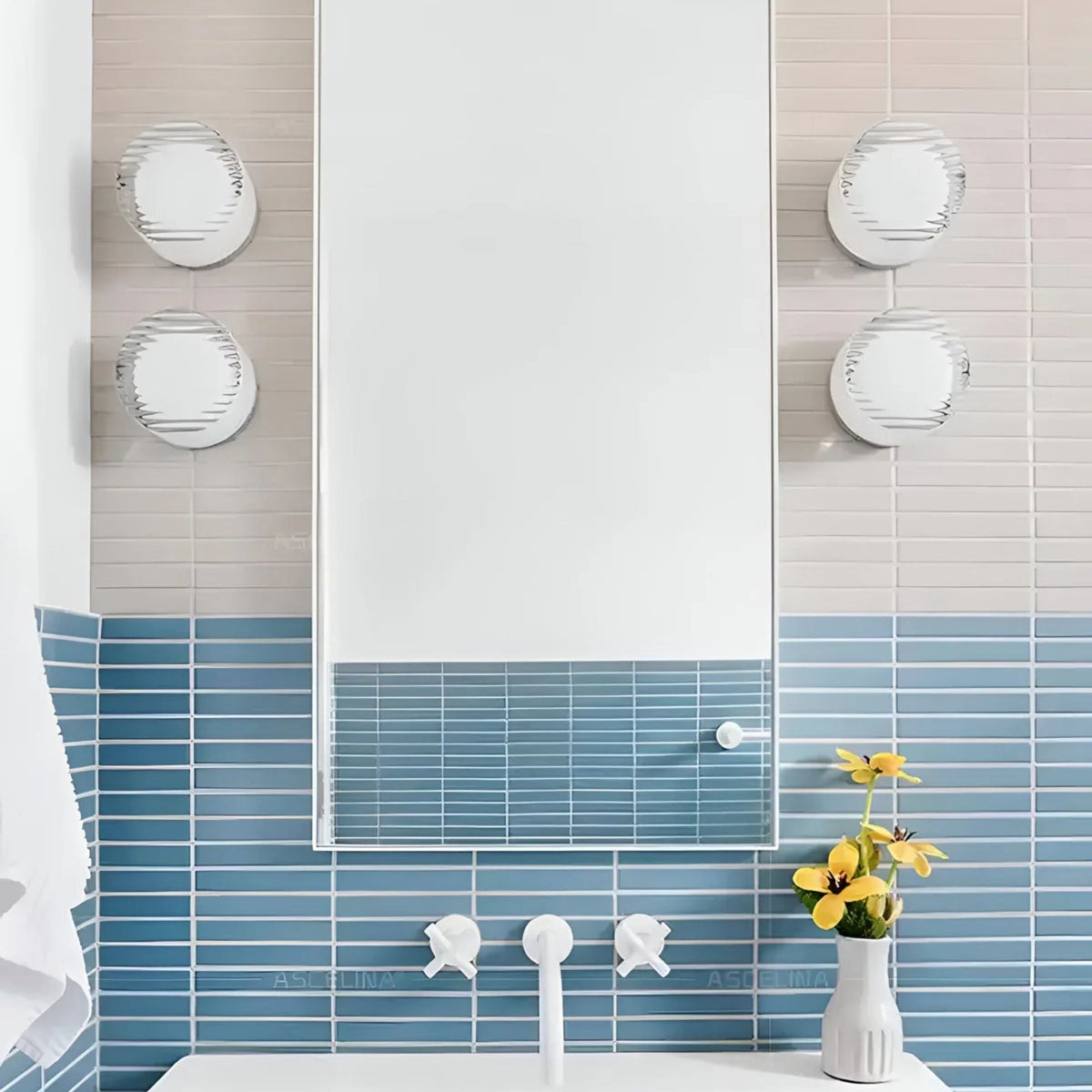 Wandleuchte Minimalistisch Bernstein Glas Innen- und Außenbereich