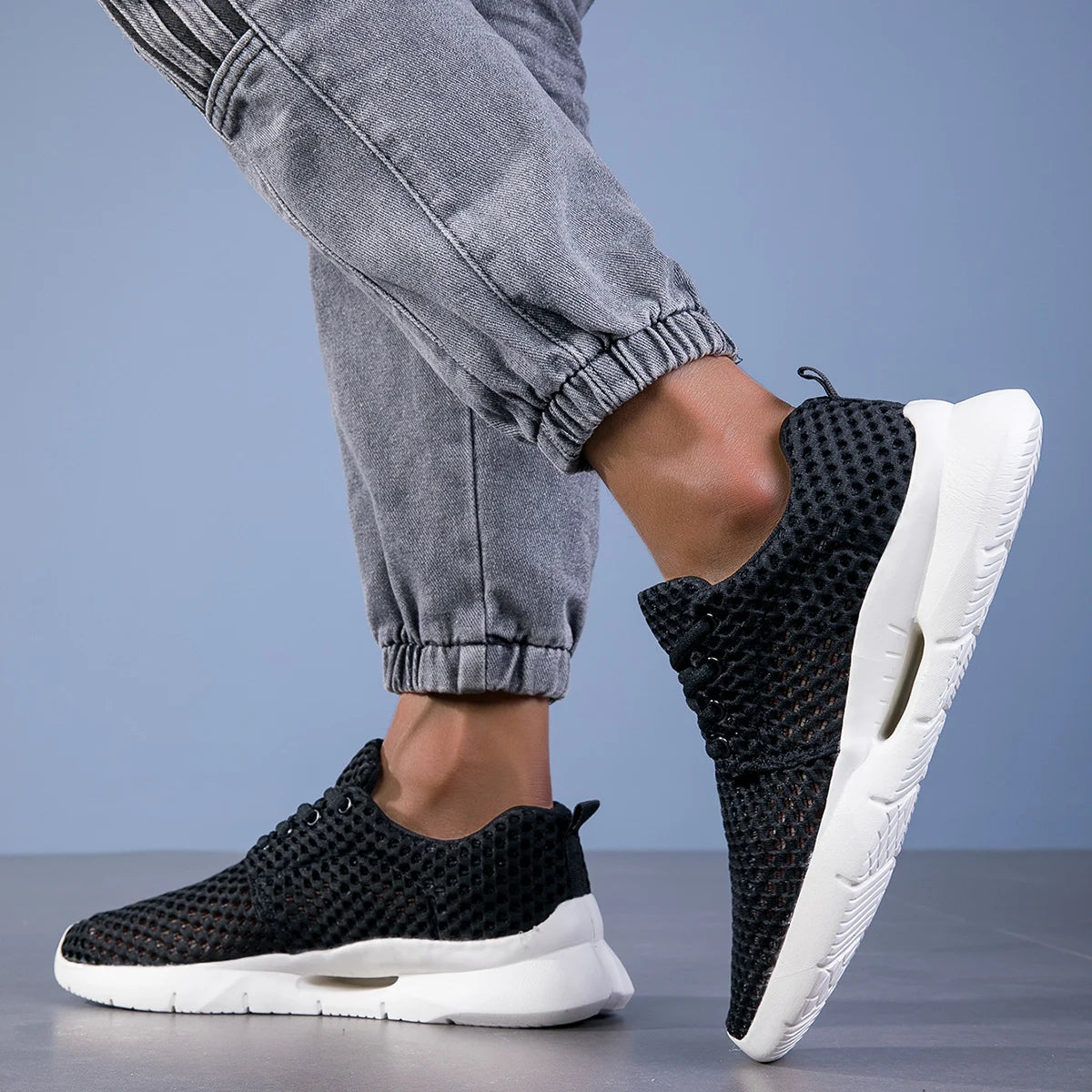 Sneaker Herren Atmungsaktiv Mesh Freizeit Komfort