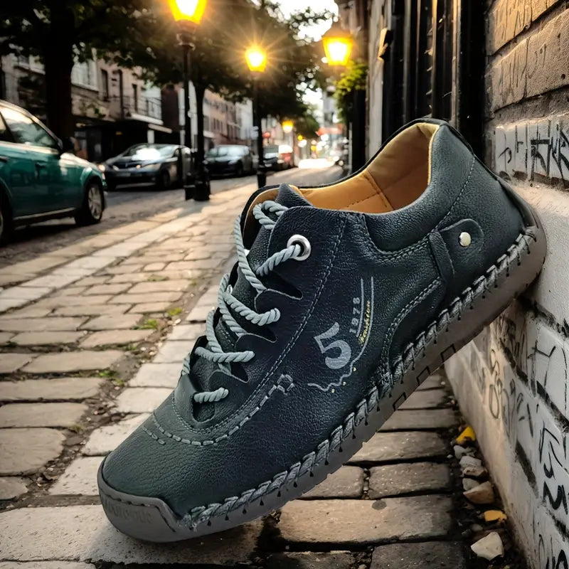 Damen Legere Schuhe Casual mit Handgenähter Sohle