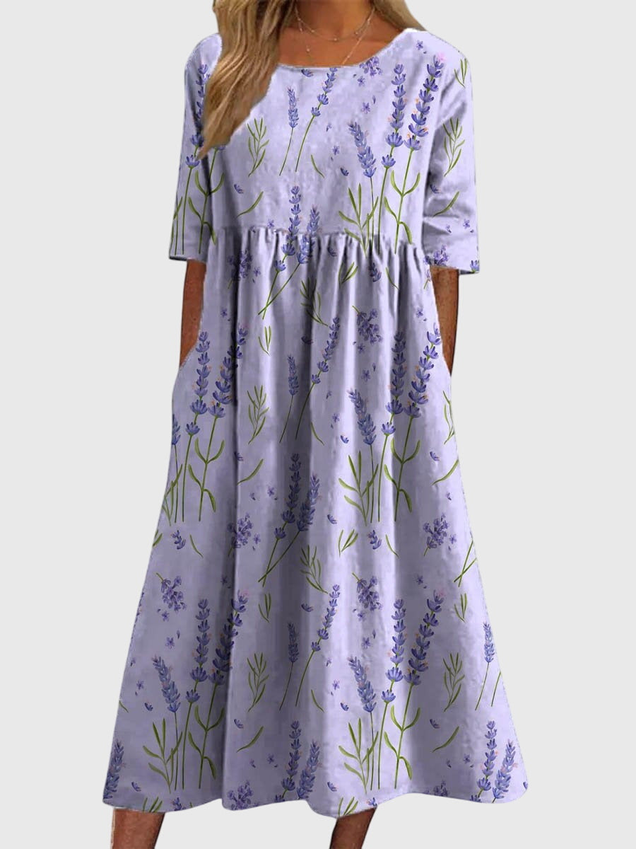 Damen Kleid Fließend Schmeichelhaft Freizeit Elegant
