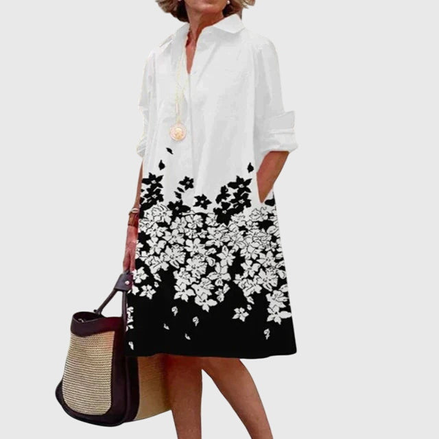 Damen Kleid Relaxed Fit Casual mit praktischen Taschen