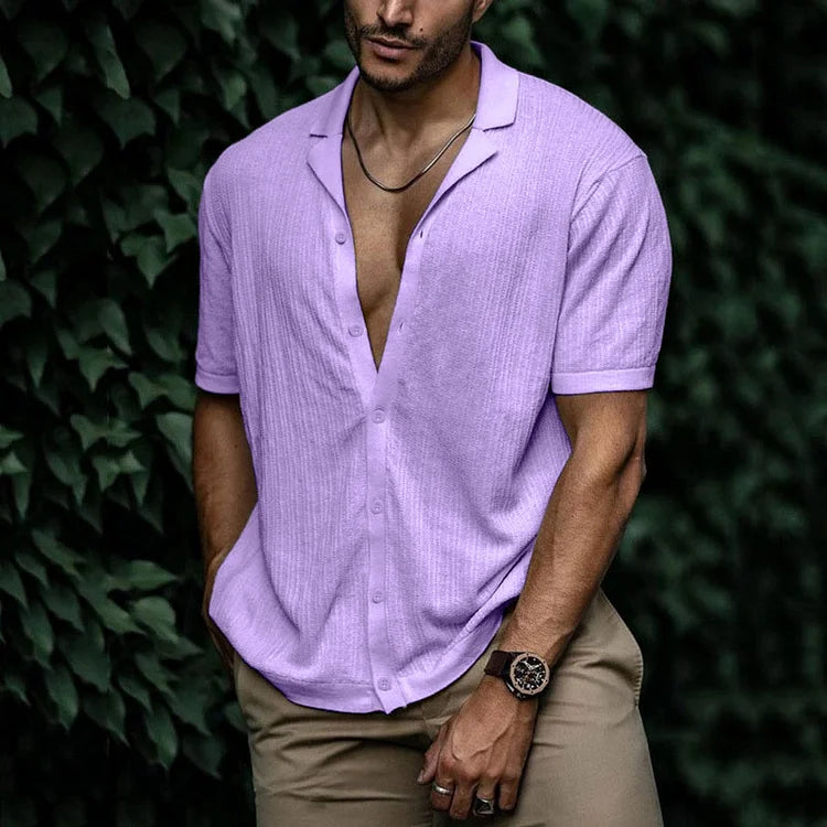 Hemd Kurzarm Herren – Kurzarmhemd Sommer Casual Regular Fit | Herren Hemden Kurzarm, Leicht & Atmungsaktiv