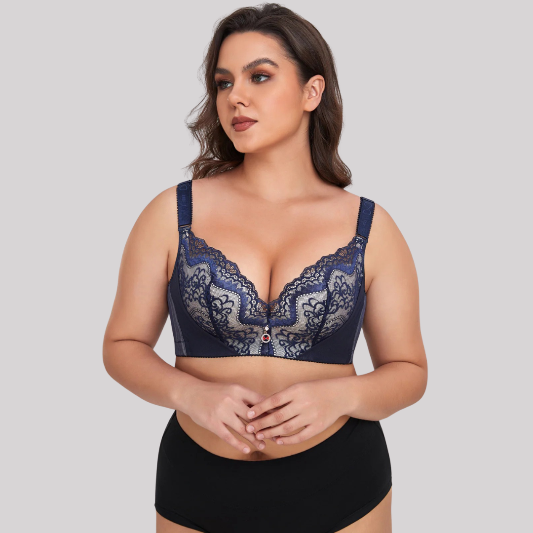 Damen Push-up BH Spitze Eleganter Komfort Alltag